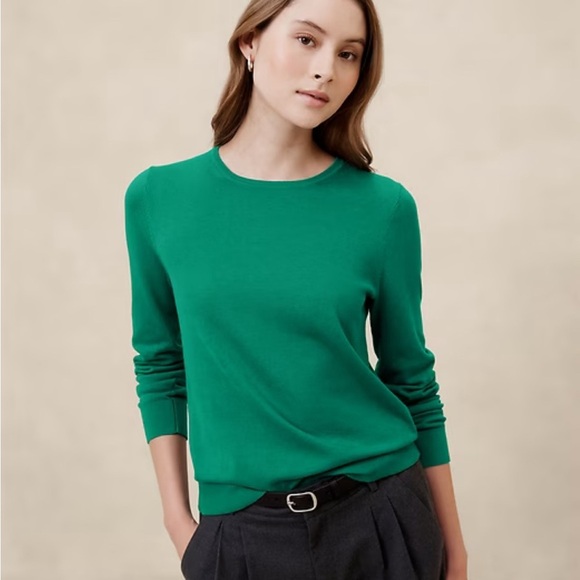 Banana Republic Women's Cashmere Green Sweater - Picture 10 of 11